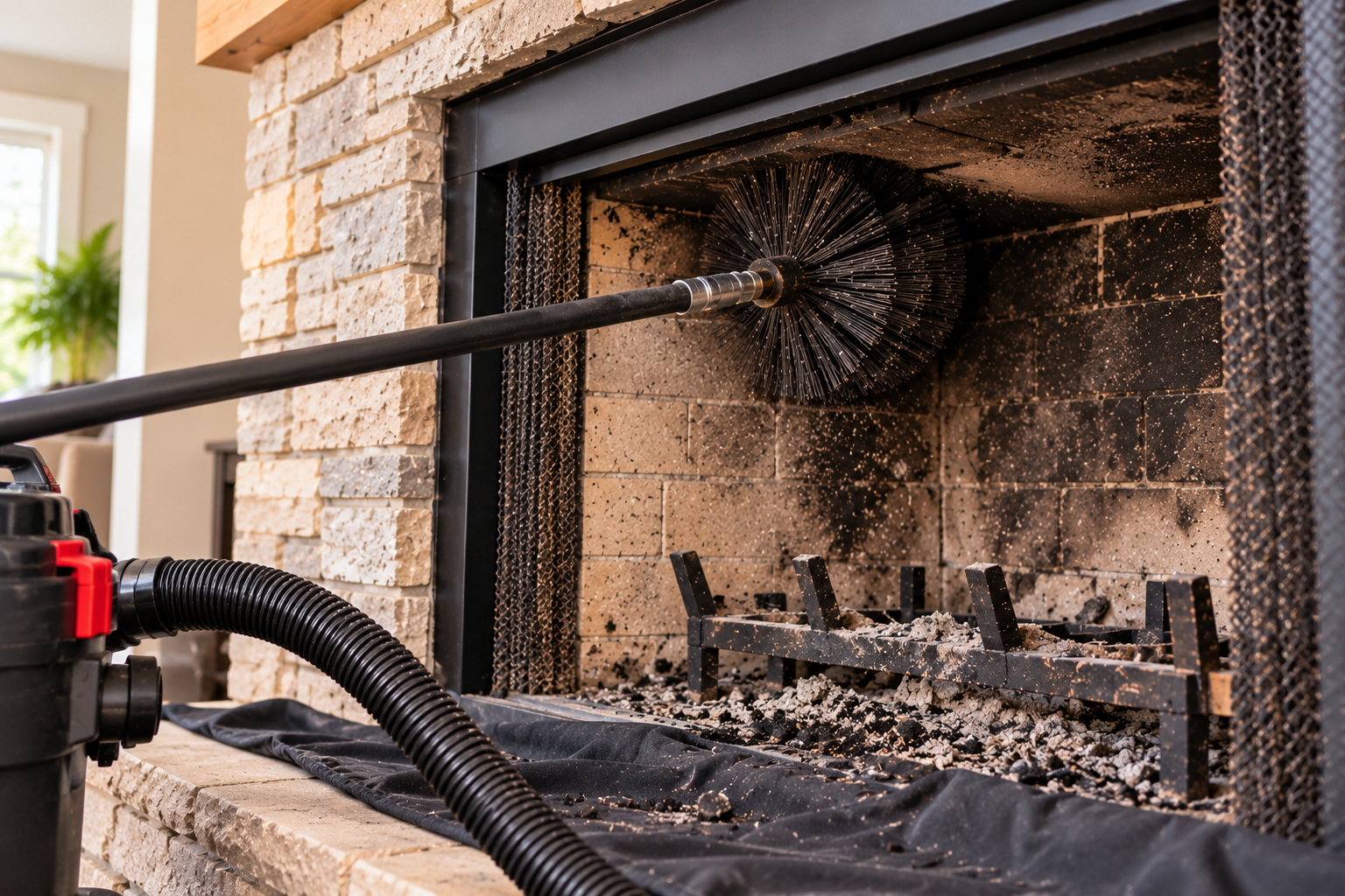 Chimney sweep service